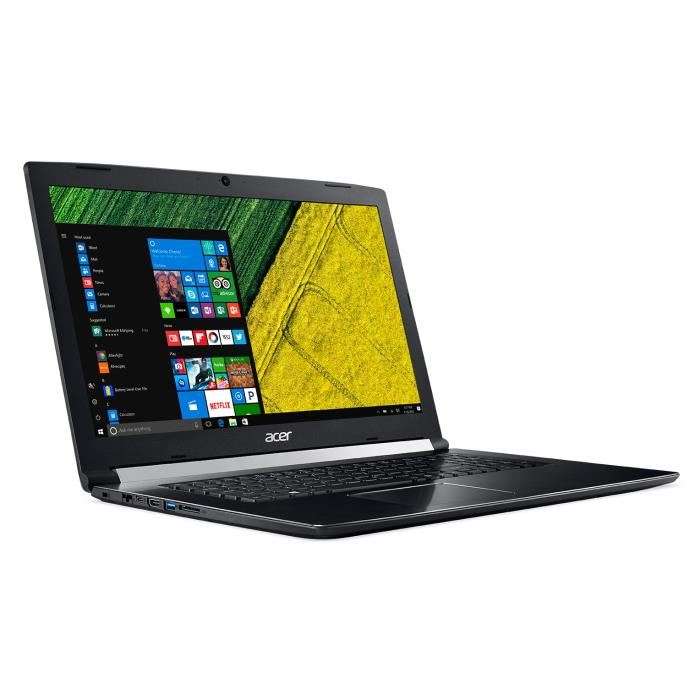 PC Portable 17.3" Acer Aspire A717-71G-73LN 17,3" - RAM 8Go, Core i7-7700HQ, Stockage 128Go SSD + 1To HDD, GeForce GTX 1060 6Go