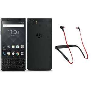 Smartphone 4.5" BlackBerry KEYone - Snapdragon 625, RAM 4 Go, ROM 64 Go (Noir) + Écouteurs bluetooth Jabra Halo Smart