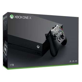 Console Xbox One X (Noir) - 1 To (+ 49.85€ sur la carte pour les Adhérents)