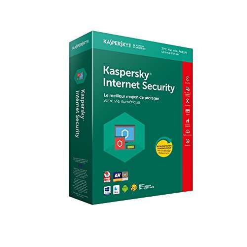 [Prime] Logiciel Anti-virus Kaspersky Internet Security 2018 - 3 Postes - 1 an (Dématérialisé)