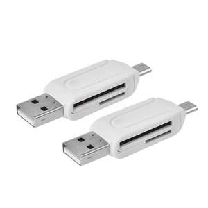 Lecteur de cartes SD / TF USB OTG 2 en 1 pour PC / téléphone (frais de port inclus)
