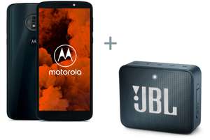 Smartphone 5.7" Motorola G6 Play (Bleu) - HD+, Snapdragon 430, RAM 3 Go, ROM 32 Go, 4000 mAh + enceinte bluetooth JBL Go 2 Bleu Marine (via ODR de 20€)