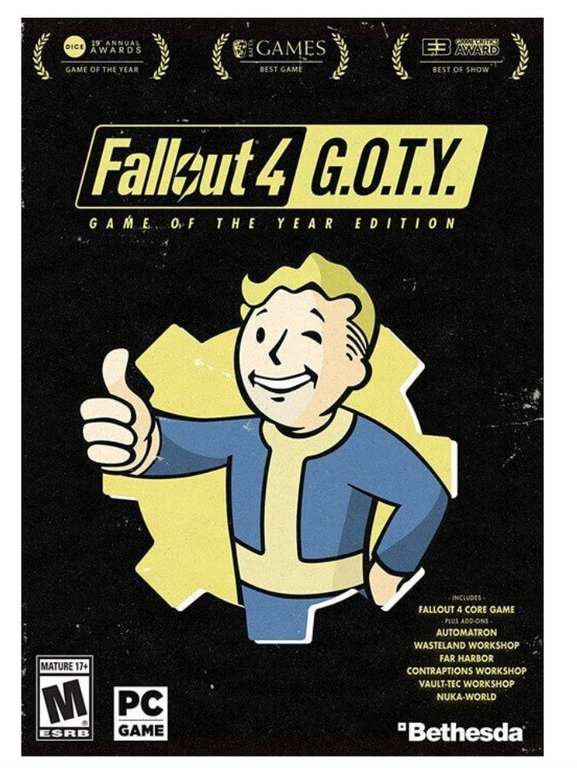 Fallout 4: Game of the Year Edition sur PC (Dématérialisé - Steam)