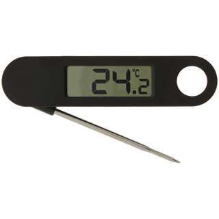 Thermomètre Numérique Pliable pour Viandes - Noir