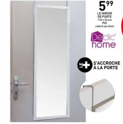 Miroir de Porte Declic' Home - PVC, 110x33cm