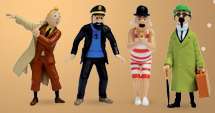 1 figurine collector Tintin aléatoire offerte pour 2 albums Tintin achetés