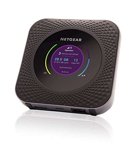 Routeur mobile Netgear Nighthawk MR1100-100EUS -Vitesses maximales de téléchargement de 1 Gbit/s et de Chargement de 150 Mbit/s