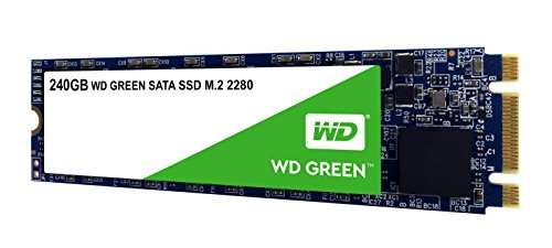 SSD interne M.2 Western Digital Green - 240Go, SATA III (540 Mo/s)