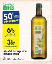 Bouteille d'Huile d'Olive Vierge Extra Bio - 1L (Via 50% sur la Carte de Fidélité) - Nice (06)