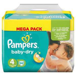 Couche Pampers Baby Dry (via 15€45 de remise fidélité)
