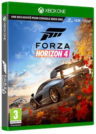 Précommande : Forza horizon 4 sur Xbox One + 5€ en bon d'achat à utiliser dès 40€ d'achat sur les JV