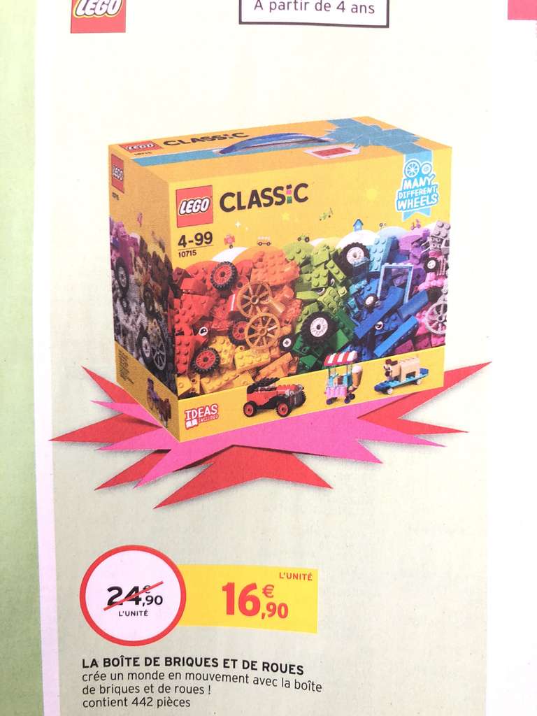 1 Boite de Lego Classic - 442 pièces