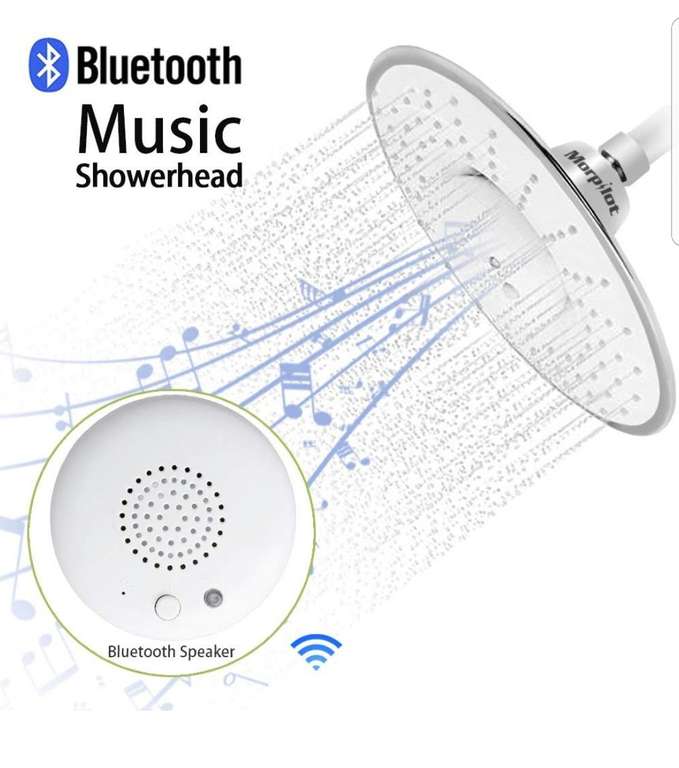 Pommeau de douche connecté - Musique, Enceinte Bluetooth, IP64 (vendeur tiers)