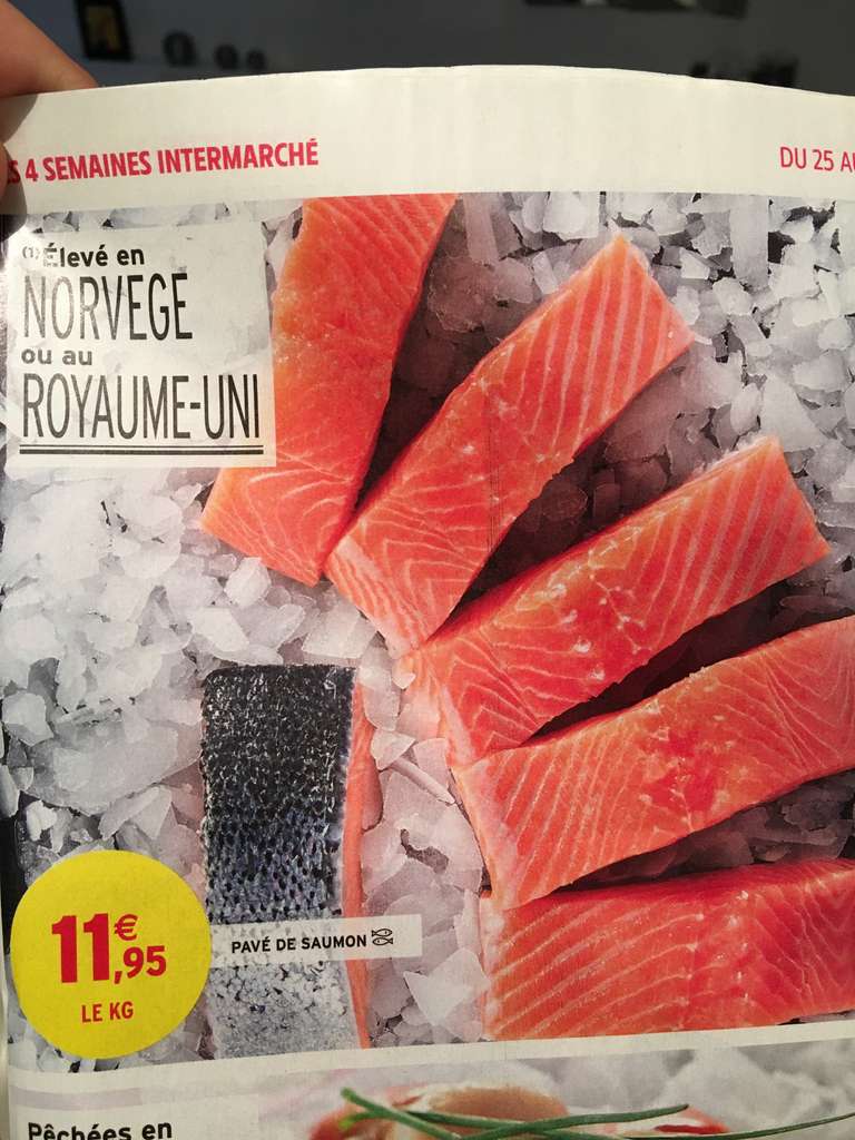 1 Kilo de Pavé de saumon Norvège ou Royaume-Uni - Hauts-de-France