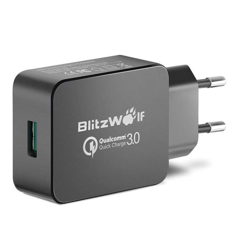 Chargeur USB BlitzWolf QC3.0 - Certifié 18 W Power3S