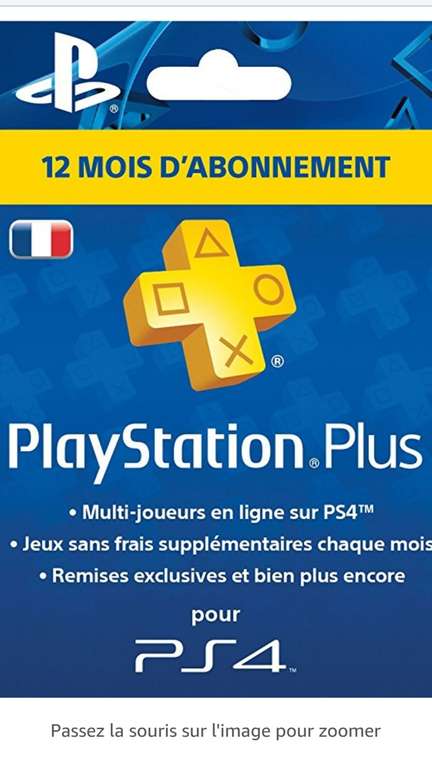 Abonnement 12 Mois au PlayStation Plus - PSN - PS4