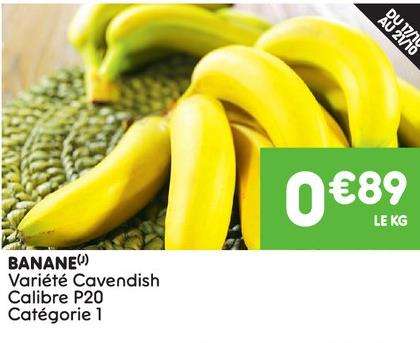 Bananes variété Cavendish - le kg