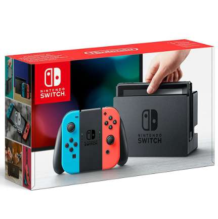 Console Nintendo Switch avec Joy-Con rouge fluorescent et bleu néon (+ Jusqu'à 42.30€ en SuperPoints)