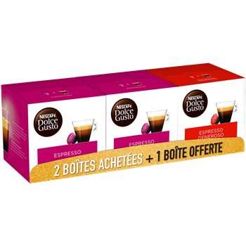 Lot de 3 bôites Dolce Gusto Nescafé - 48 capsules -Bapeaume-lès-Rouen (76)