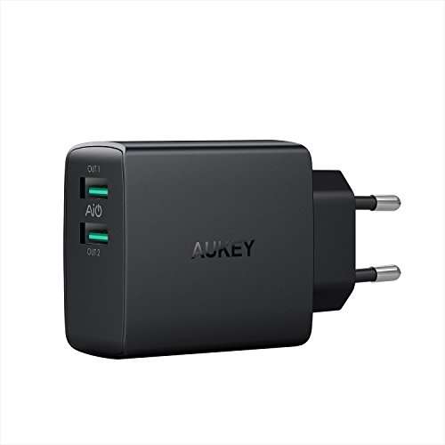 Chargeur USB Aukey - 2 Ports, 24W (Vendeur tiers)