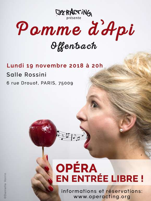 Représentation gratuite de l'Opérette "Pomme d’Api" d'Offenbach (Paris 75009)