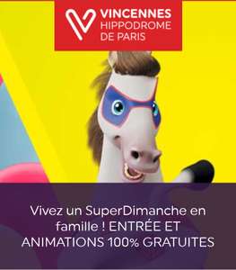Entrée et animations gratuites à l'hippodrome de Vincennes Paris 12ème (75)