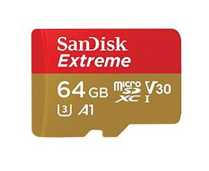 Carte Mémoire MicroSDXC SanDisk Extreme 64 Go