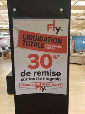70% de réduction sur tout le magasin (liquidation totale) - Créteil (94)