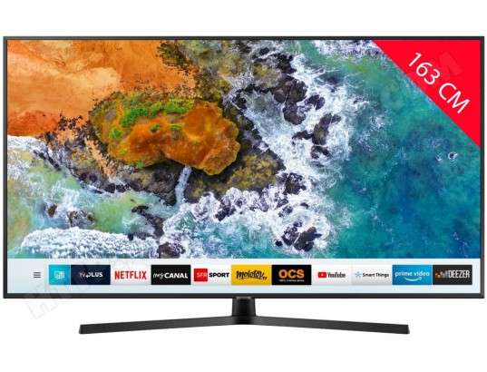 TV 65" Samsung UE65NU7405 - LED, 4K UHD, HDR 10+, Smart TV