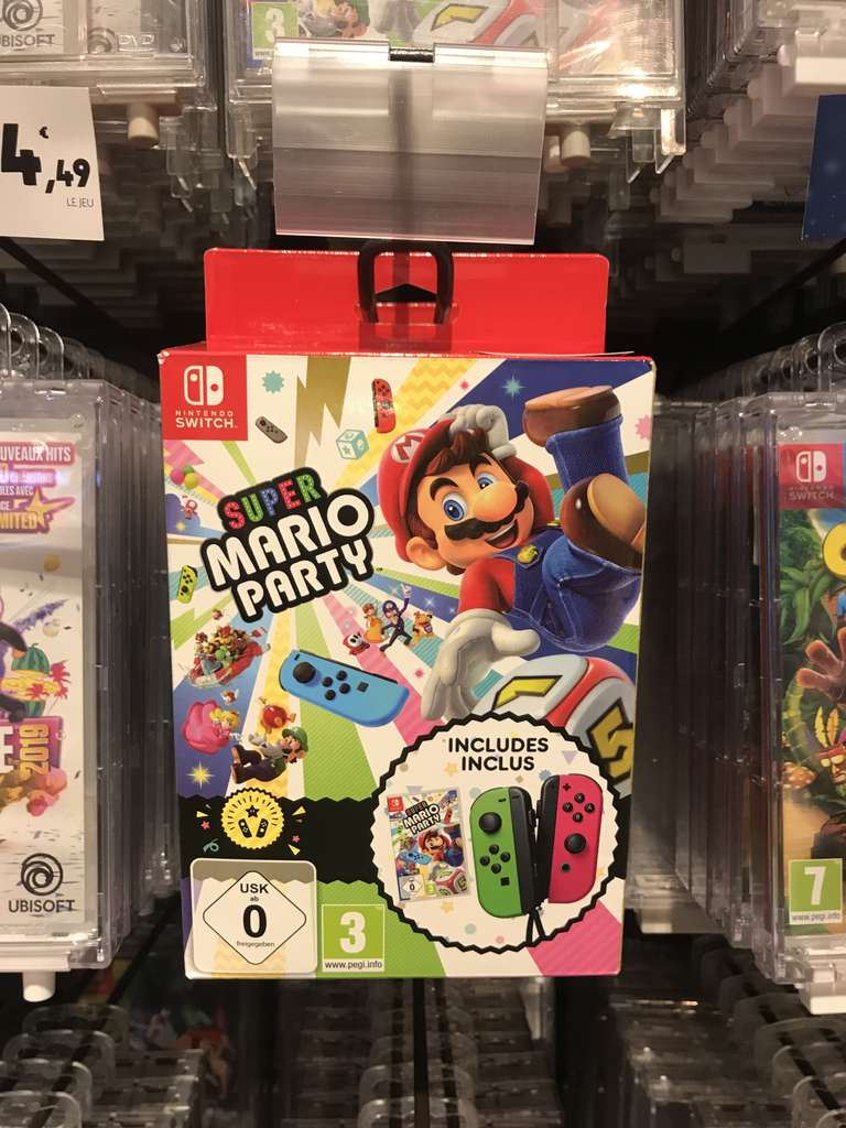 Pack Super Mario Party + paire de Manettes Joy-Con sur Switch - Lure (70)