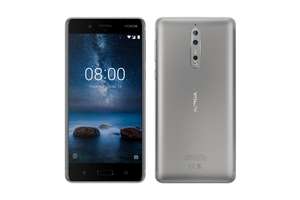 Smartphone 5.3" Nokia 8 - QHD, Snapdragon 835, RAM 4 Go, ROM 64 Go, Gris, Reconditionné