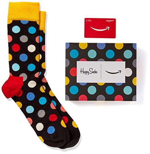 Paire de Chaussettes Happy Socks (Taille Unique) + Carte cadeau Amazon de 100€
