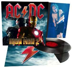 Plusieurs vinyles ACDC en promo, exemple Iron Man 2