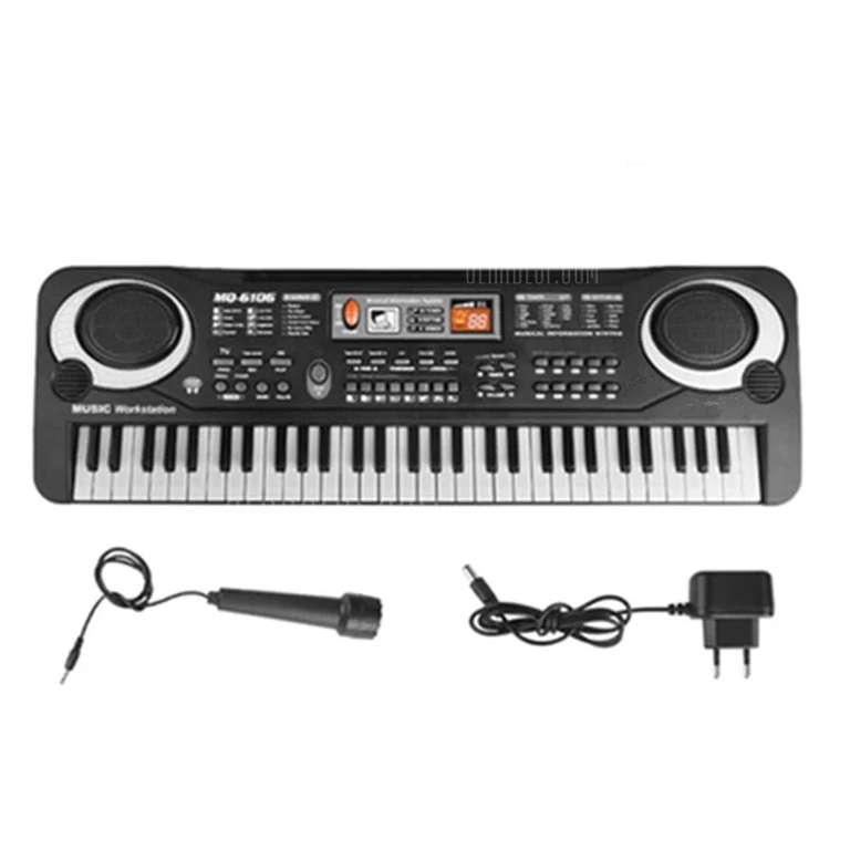 Mini piano électronique avec microphone - 61 touches