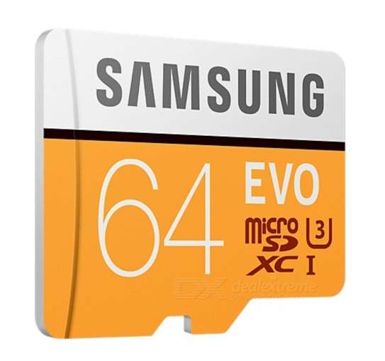 Carte Micro SDXC Samsung EVO U3 - 64 Go