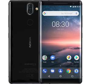 Smartphone 5.5" Nokia 8 Sirocco - QHD, SnapDragon 835, 6 Go de RAM, 128 Go, noir