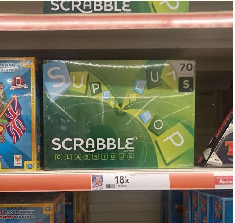 Jeu de société Scrabble Classique - Auchan Englos (59)