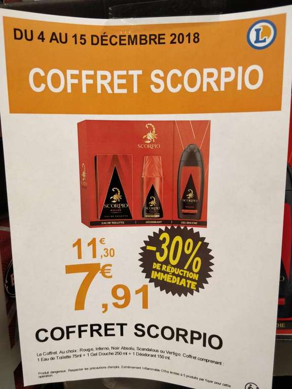 Coffret Scorpio (différents parfums) - Champfleury (51)
