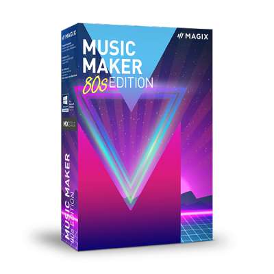 Logiciel Magix Music Maker 80s Edition sur PC (Dématérialisé) + 20€ de bons d'achat sur l'appli Music Maker