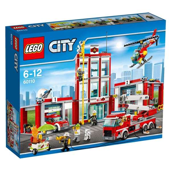 Jouet Lego City - La caserne des pompiers (60110)