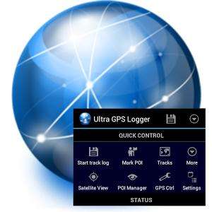 Application Ultra GPS Logger Gratuite sur Android (au lieu de 4.79€)