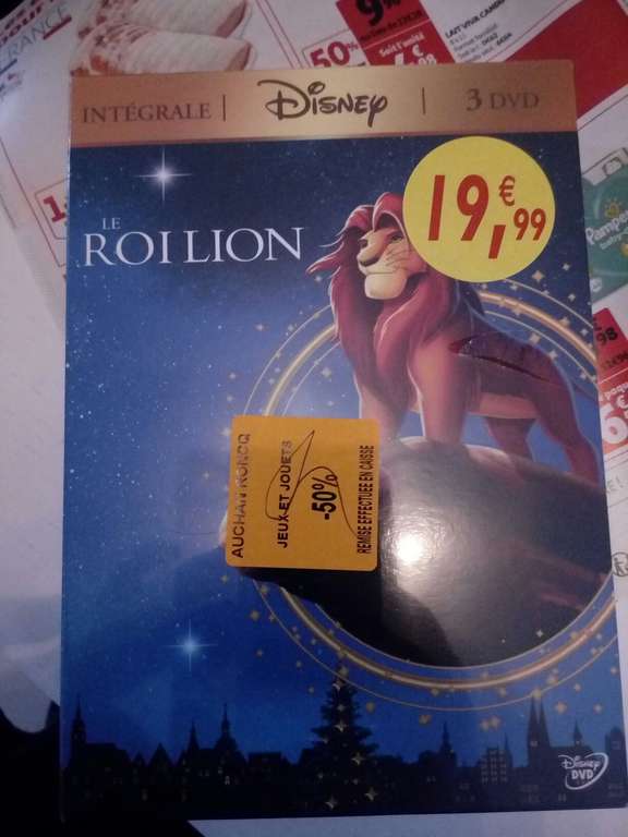 50% de réduction immédiate sur une sélection de Coffrets DVD Disney - Roncq (59)