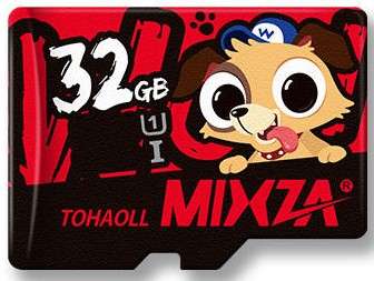 Carte microSDHC Mizka Edition limitée DOG U1 - 32 Go