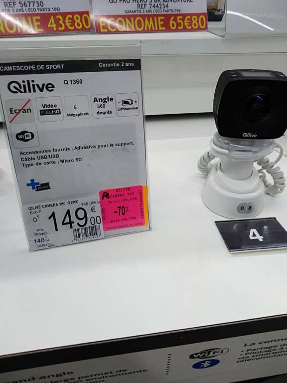 Camera action QILIVE q1360  - Auchan Gramont (31)