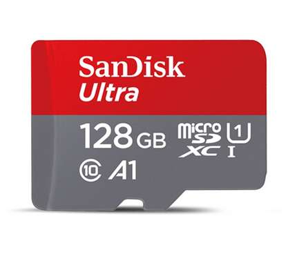 Carte mémoire microSDXC SanDisk Ultra A1, Classe 10 - 128 Go