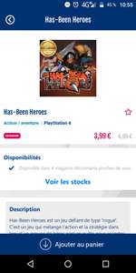 Has been Heroes sur PS4 (Via Application Mobile)