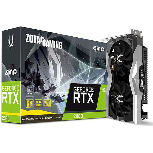Carte Graphique Zotac GeForce RTX 2060 AMP (386.95€ avec le code CADOW)