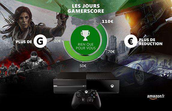 De 20€ à 110€ de réduction sur la Xbox One grâce à votre Gamerscore