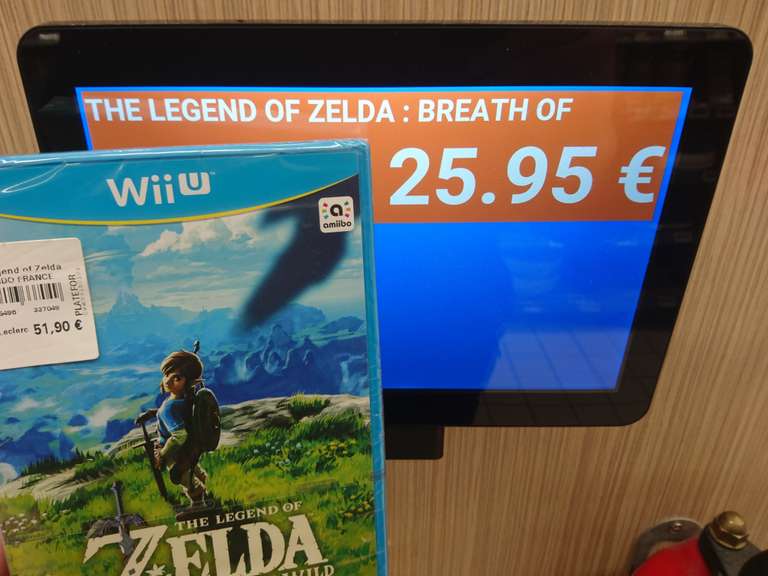 50% de réduction sur une sélection de jeux Wii U et 3DS - Ex : Zelda Breath Of The Wild - Le Mans Allonnes (72)