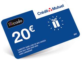 20€ offerts en carte Illicado - 100% Gagnant (Crédit-Mutuel.fr)